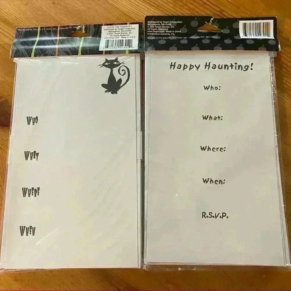 2 sets Halloween 🎃 invitations